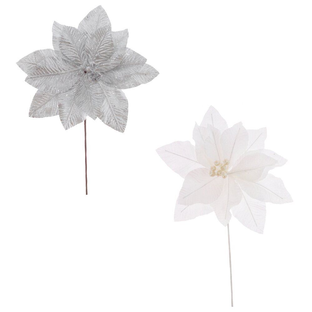 GAEM Цветок искусственный "Пуансеттия", L30 W30 H39 см, 2в.