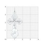 Крест из серебра 925 пробы