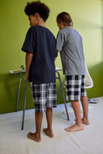 Пижама для мальчика Next 884-784, 2 шт., Серый, Черный