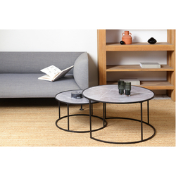 Столик приставной Berg Hans 80см серый