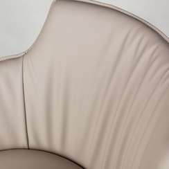 Полукресло Sofia, серая экокожа Soft-Touch