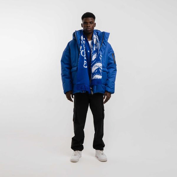 Шарф "DZ" Двусторонний Сине-Белый - фото 2