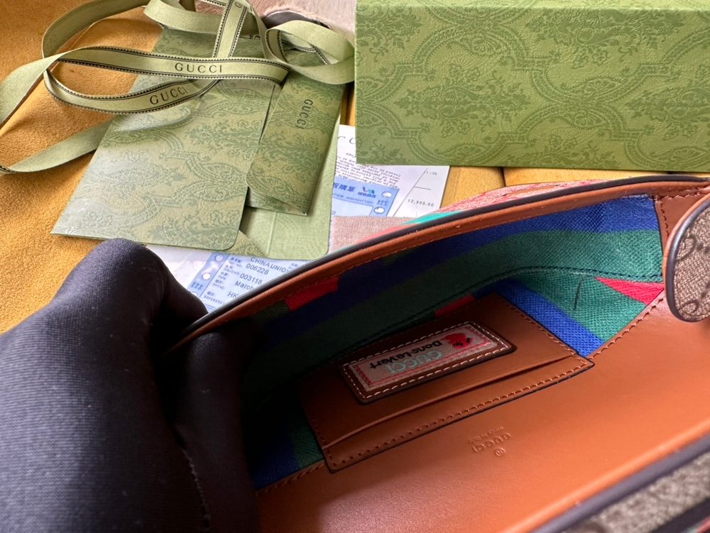 Gucci GG Top Handle Mini Bag with Web