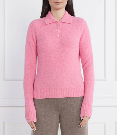 Хлопковый свитер Sams\u00f8e Sams\u00f8e - розовый(F22400045)