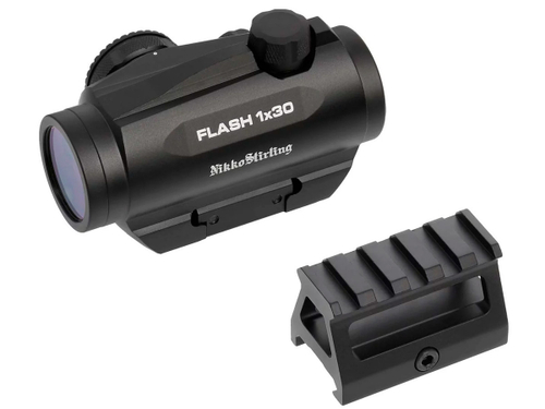 Прицел Nikko Stirling Flash 1x30, 3 МOA, на Weaver (NRD30H)