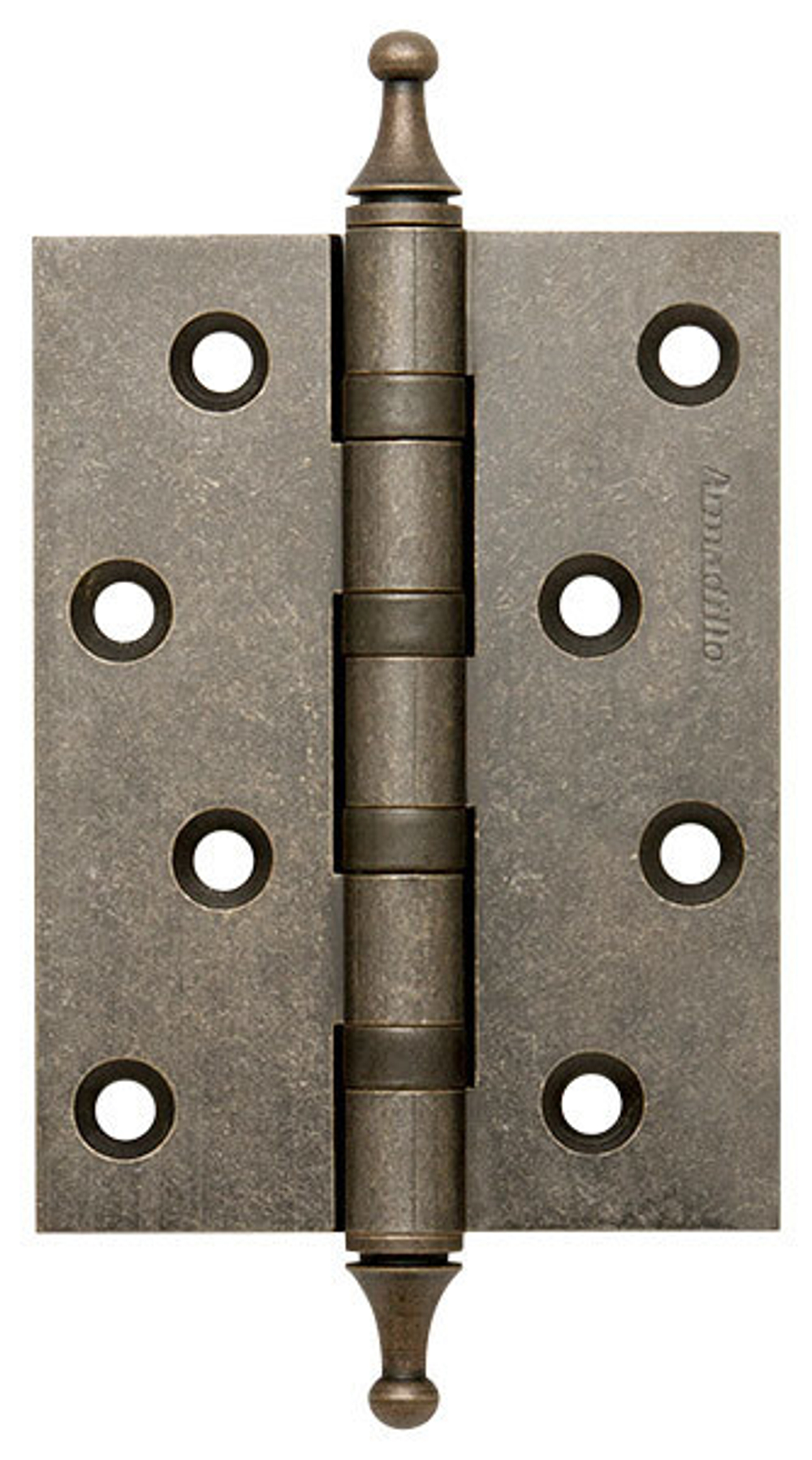 [ТОВАРА НЕТ В НАЛИЧИИ] Петля стальная врезная Армадилло 500-A4 100x75x3 AS BOX, цвет серебро античное (гарантия - 5 лет)