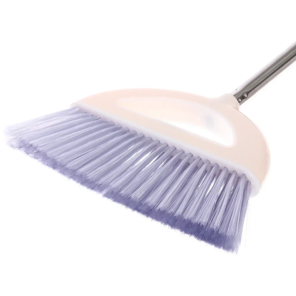 Щетка для пола с черенком «Профи» бежевая 916