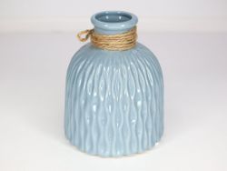 Ваза (15*15см)  цв.голубой GK-64712