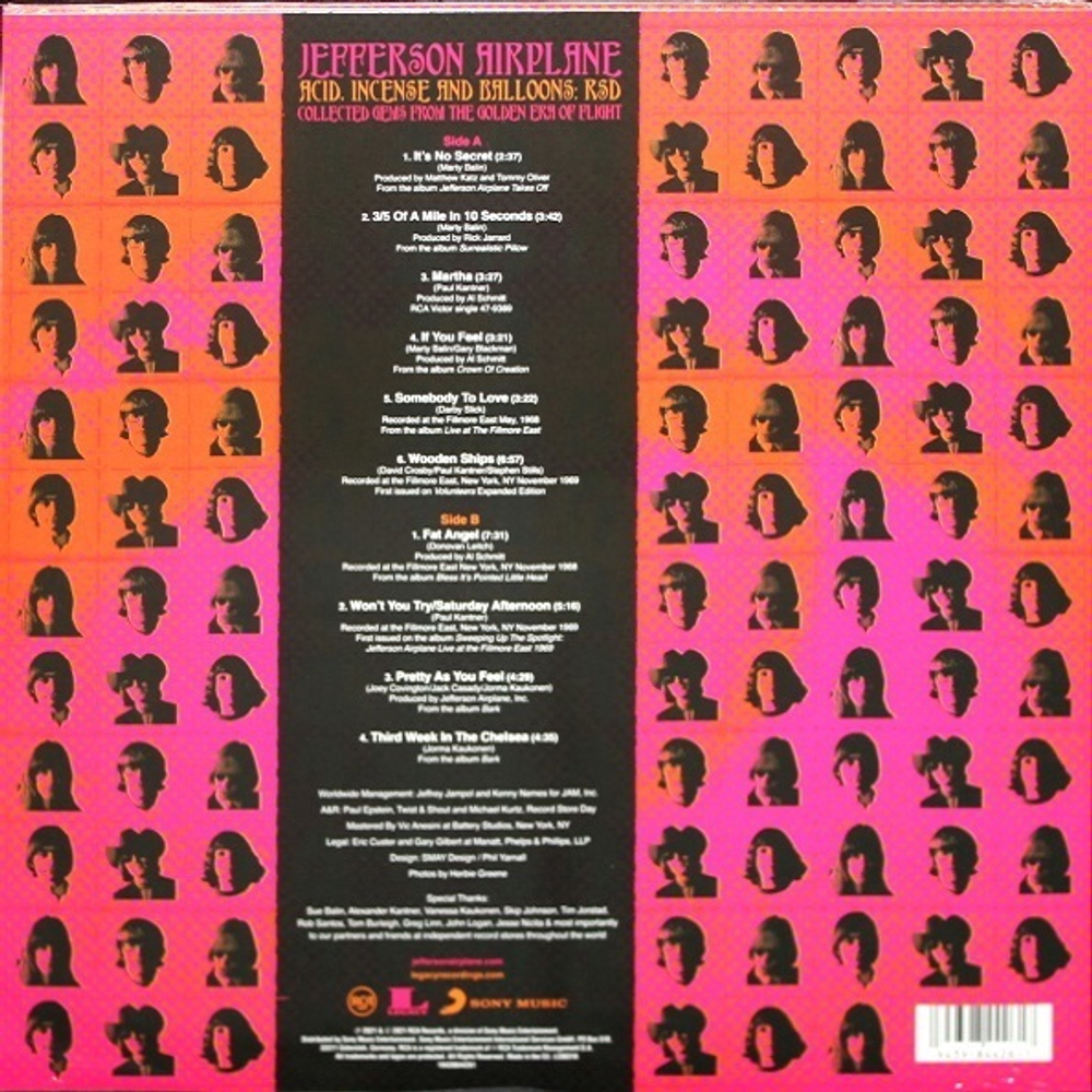 Jefferson Airplane / Acid, Incense And Balloons - Collected Gems From The Golden Era Of Flight (Limited Edition)(LP)