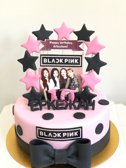 Торт Блэк Пинк, корейская группа, Black Pink девочке, подростку на день рождение