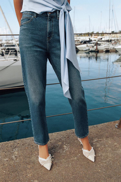 ZARA ТУФЛИ-МЮЛИ С БАНТОМ, БЕЛЫЙ