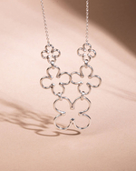 Колье ORI TAO, Clover, "символ удачи", OT24.2-15-31751 (серебристый)