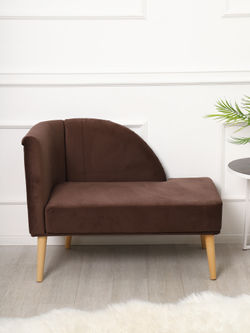 Кушетка Berger коричневый/натурал