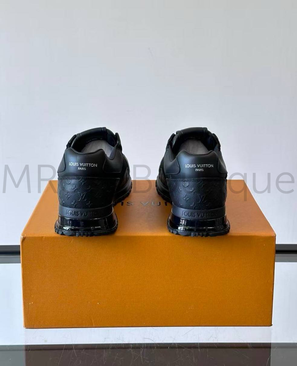 Мужские кроссовки Louis Vuitton Run Away черного цвета с логотипом