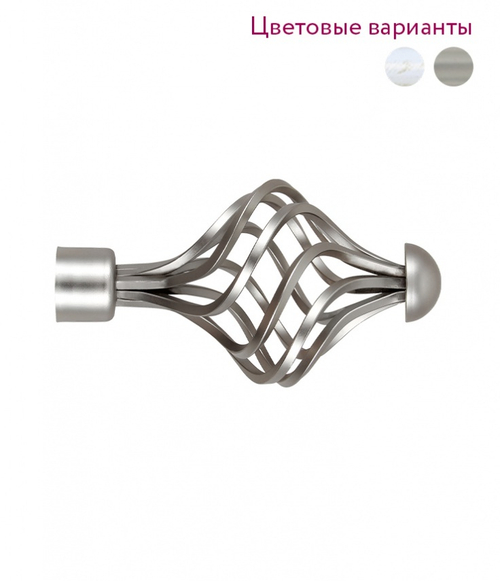Наконечник для кованного карниза Фантазия D 25