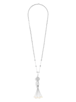 Колье "Round Shine Brush Pearl" Silver