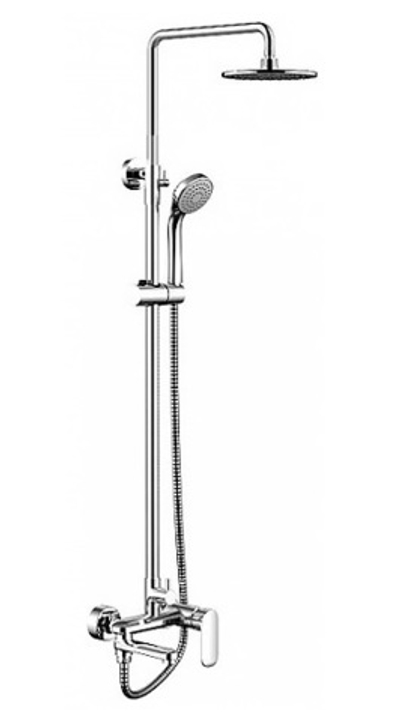 OPAL C душевая колонна со смесителем для ванны, поворотный излив (верхний душ круглой формы)(F6125183CP-A1-RUS)