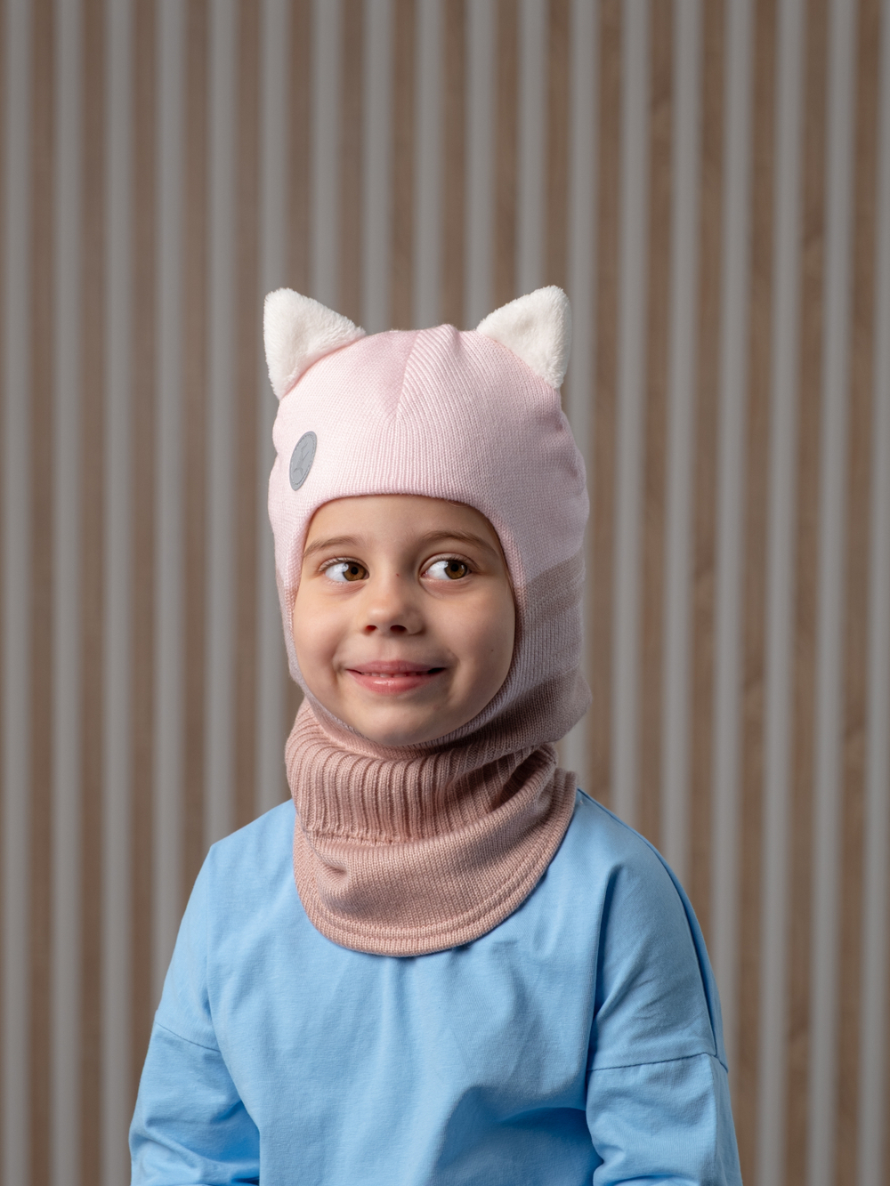 Шлем зимний вязаный (Пион) КИС