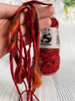 Трикотажная пряжа для вязания MORELINO толстая шишибрики