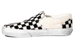 Vans slip-on sherpa' wear-resistant wrapping low-top sneakers for men and women in the same style black and white