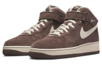 Nike Air Force 1'07 qs "chocolate" classic lightweight non-slip mid-top sneakers for men and women the same brown