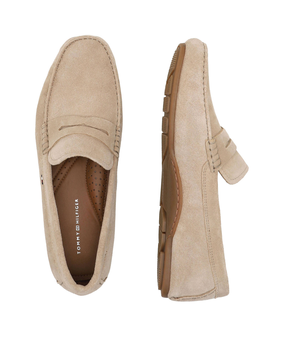 Кожаные мокасины Tommy Hilfiger - бежевый(FM0FM04998)