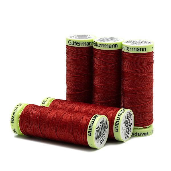 Нитки отделочные Gutermann Top Stitch 30 (30 метров), 5 кат. | 365 ярко-алый