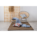 Покрывало из жатого хлопка джинсово-синего цвета  из коллекции essential, 230х250 см