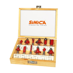 Набор кромочных фрез SINICA 6мм, 12 предметов
