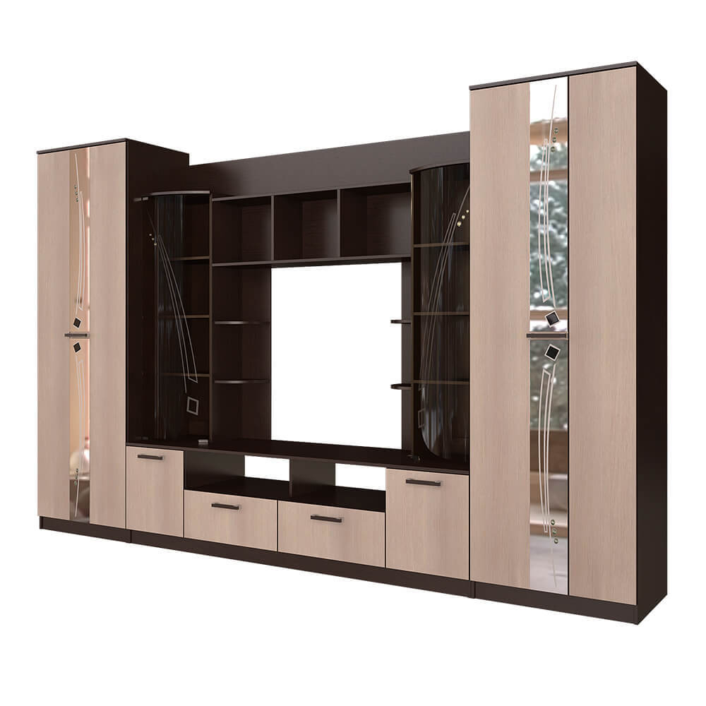 Стенка в гостиную Венеция, венге