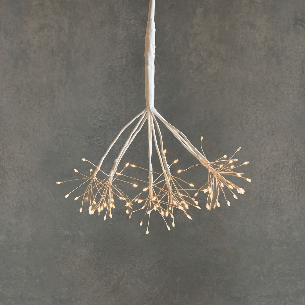 Подвесной одуванчик с лампами теплого белого света  100 LED Luca Lighting