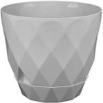 Горшок для цветов Laurel D220 мм, 4.5 л с поддоном (серый)