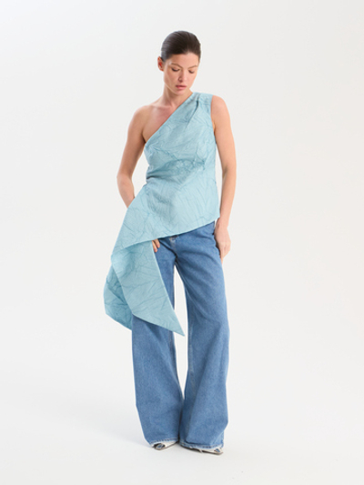 Топ фактурный на 1 плечо