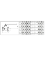 Bugatti Кран шаровый 1"1/2 г. г. (ручка)