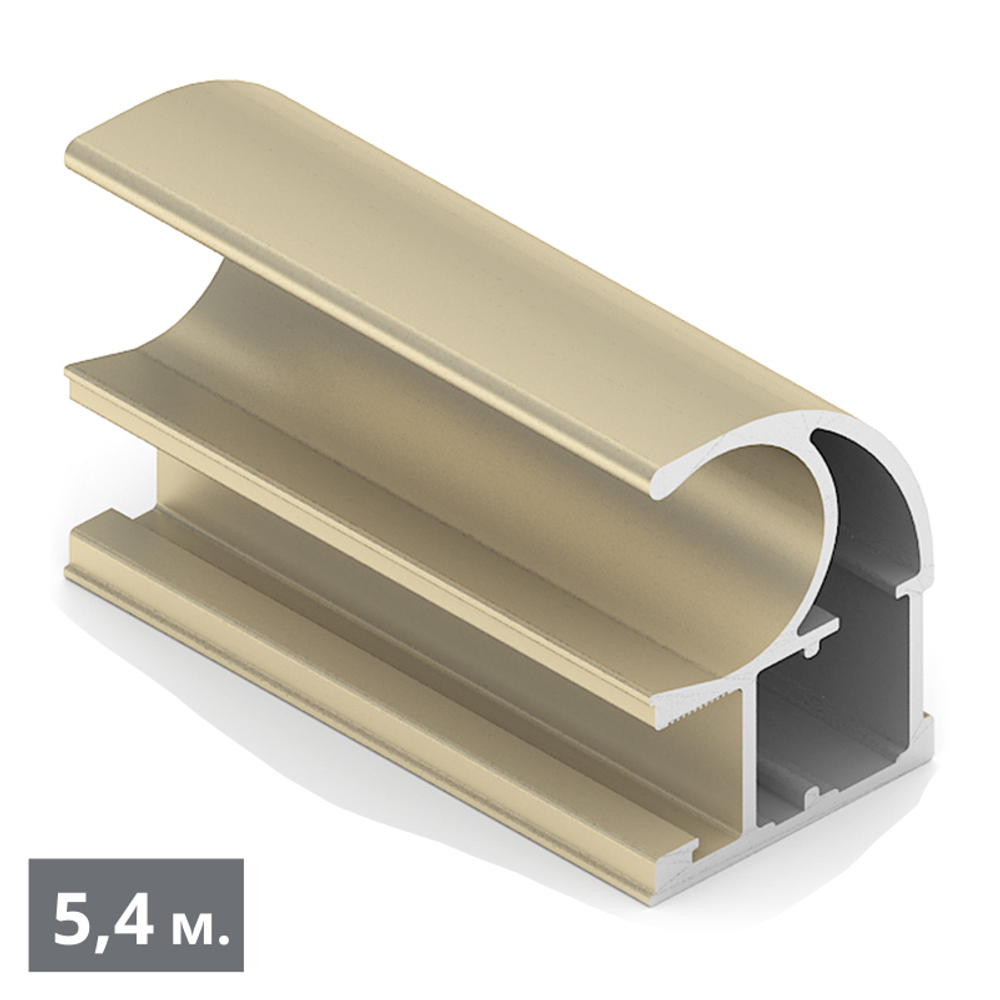 СТАНДАРТ Вертикальный профиль С (5,40 м) золото матовое (AL) (AS0731) Aristo