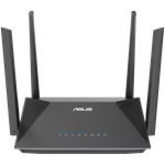Wi-Fi Asus 802.11ax (Wi-Fi 6), 3000 Mbps, 802.1X, WAN, 4xGigabit LAN, 1xDMZ