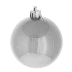 GAEM Набор из 2шт, Украшение новогоднее Шар "Серебряное сияние", D 10 см, L20 W10 H10 см