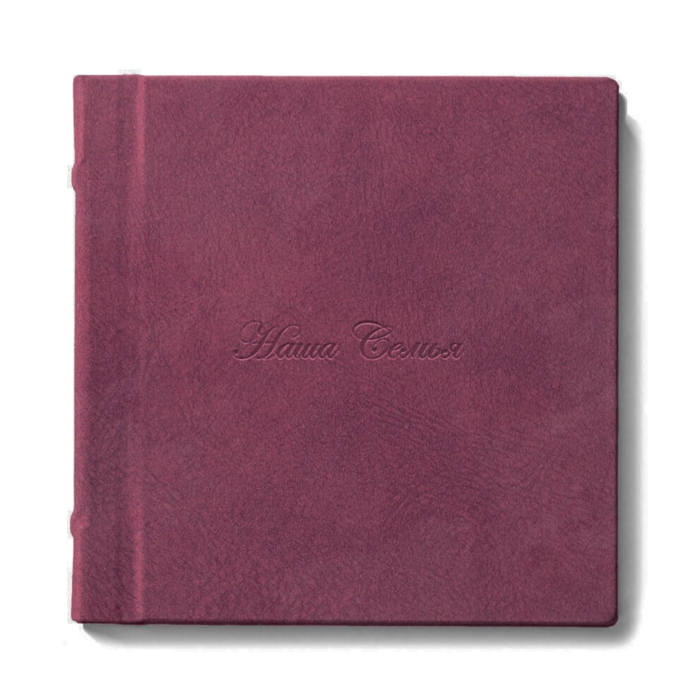 Photobook 15х15 eco-leather "Rosso"