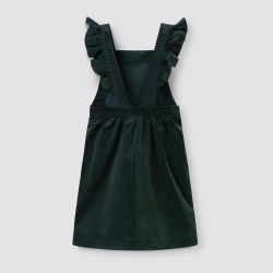 Сарафан из микровельвета зеленого цвета