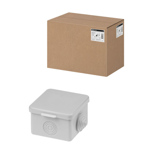 TDM РЭМЗ Коробка распределительная 65х65х50мм ОУ крышка IP54 4вх. SQ1401-0111