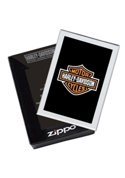 Зажигалка ZIPPO Classic Street Chrome™ с Рисуноком и полнопрофильной эмблемы ZP-207 HARLEY BIKES