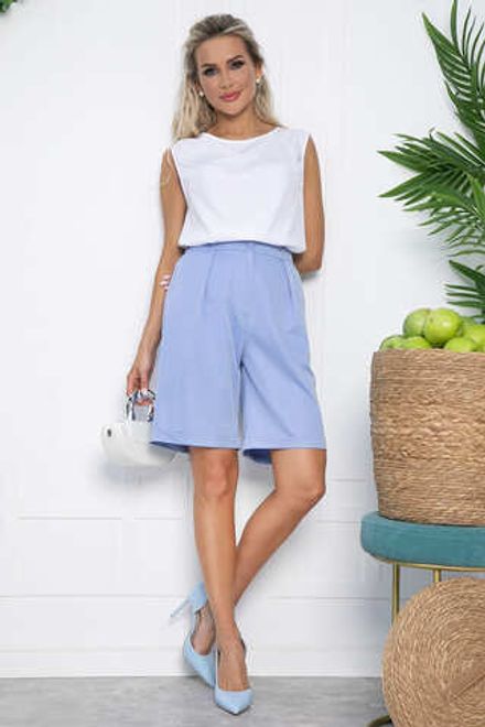 Костюм с шортами Мерано (бело-голубой) К15339-5М LT Collection