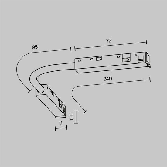 Комплектующие для систем освещения с токоведущими элементами Technical TRA239CS-42B