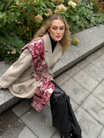 Шарф вискоза + шерсть лана