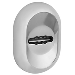 Накладка на сувальдный замок ESC.S-auto/CRE/OV.13 (ESC-13S) с автомат. шторками CP хром