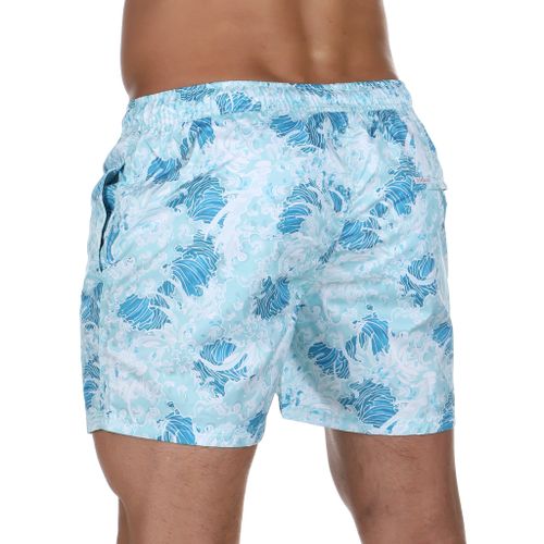 Мужские шорты для плавания бирюзовые с принтом DOREANSE 3813 Poseidon