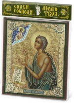 Икона "Мария Египетская" 10х12 на МДФ-6