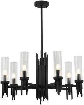 Люстра на штанге 7*Е14 2170/02/07P чёрный Graff Stilfort