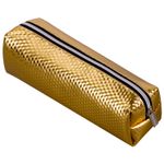Пенал-косметичка BRAUBERG, глянцевый, мягкий, "Celebrity Gold", 21х5х6 см, 228992