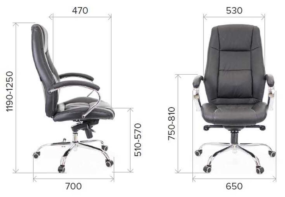 Кресло Everprof Kron M Экокожа Черный